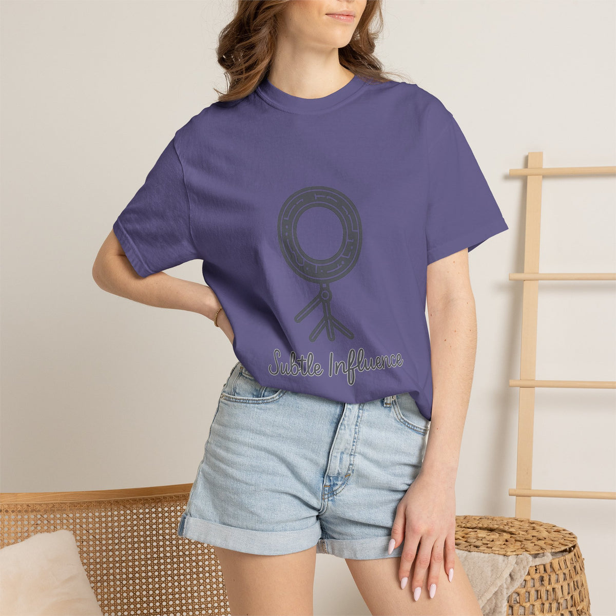 Influencer Unisex Garment-Dyed T-Shirt – Comfort Colors Garment-Dyed Tee | Minimalist Aesthetic Vibes
