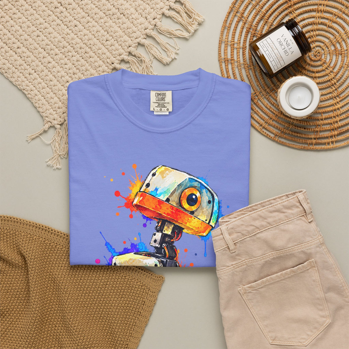 Microduck Robot Splash Art T-Shirt
