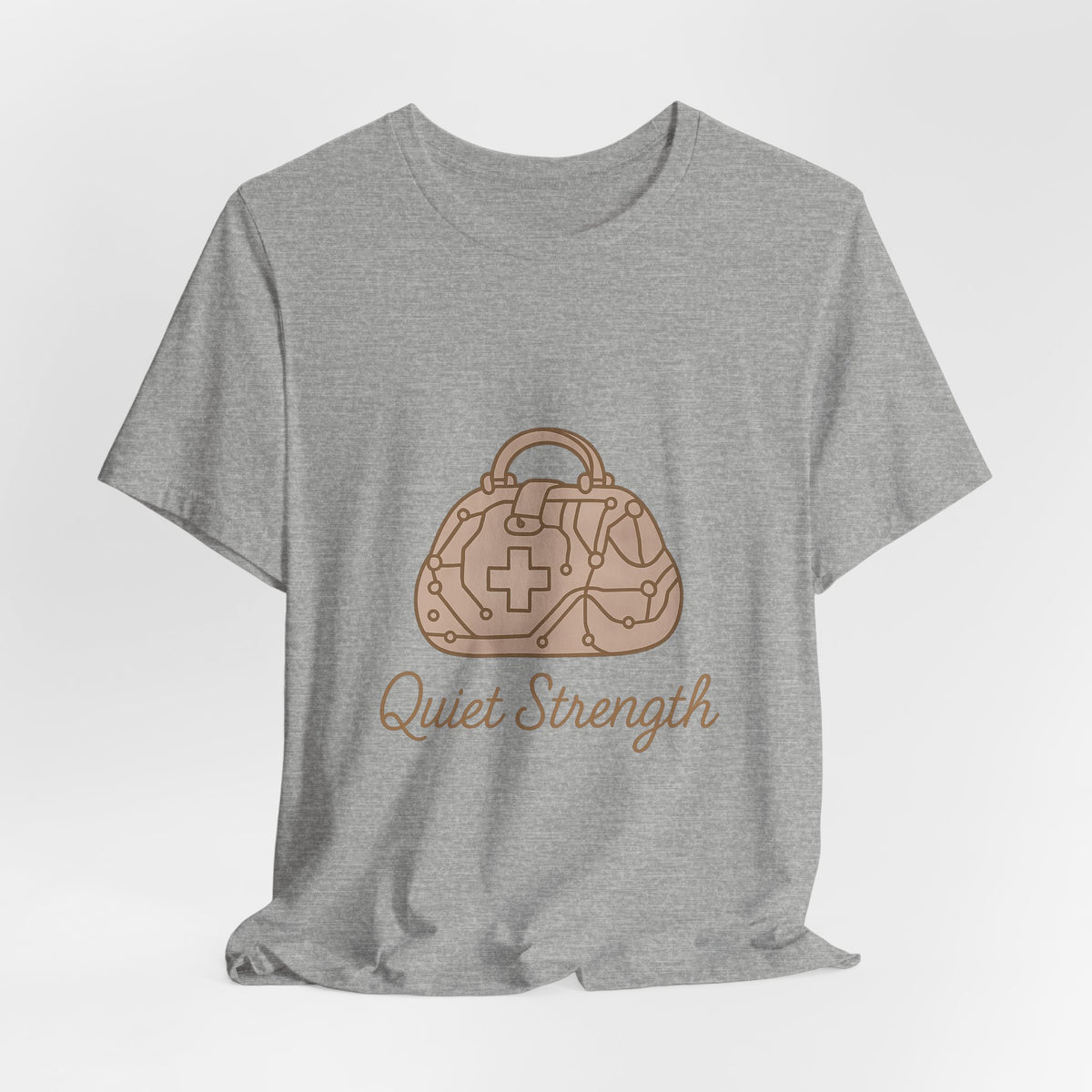 Nurse T-Shirt – Bella Canvas Jersey Tee | Minimalist Nurse Graphic