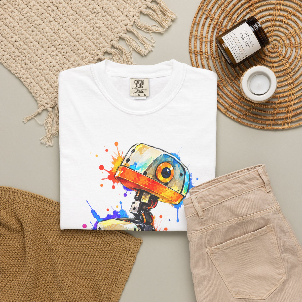 Microduck Robot Splash Art T-Shirt
