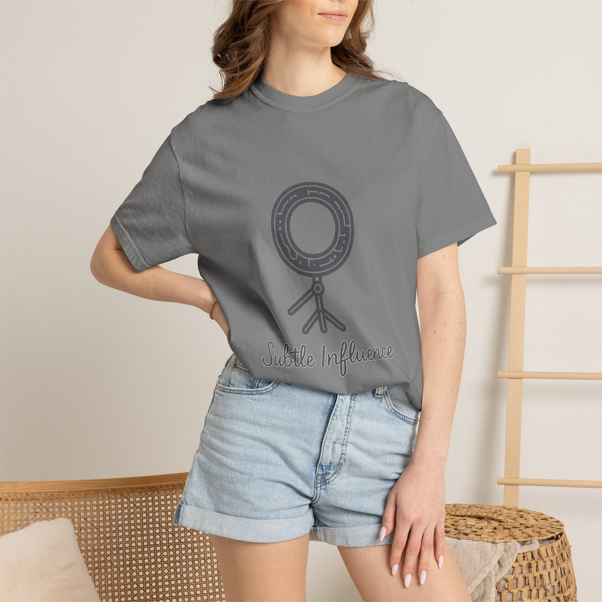 Influencer Unisex Garment-Dyed T-Shirt – Comfort Colors Garment-Dyed Tee | Minimalist Aesthetic Vibes