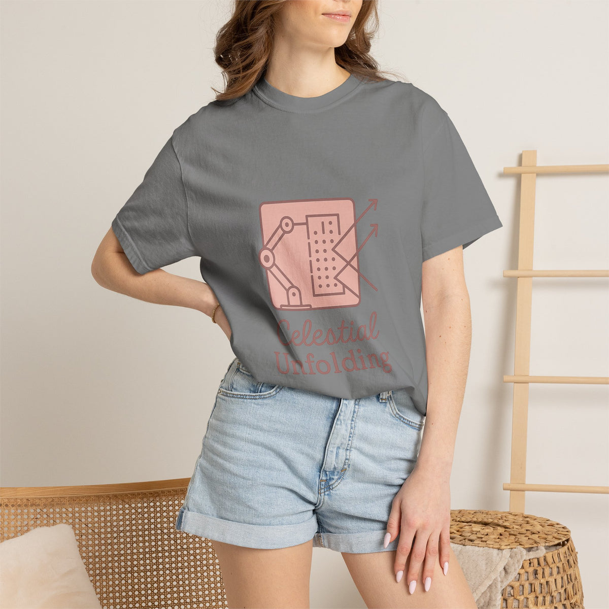 Astronomer T-Shirt – Comfort Colors Garment-Dyed Tee | Celestial Geometry Awaits