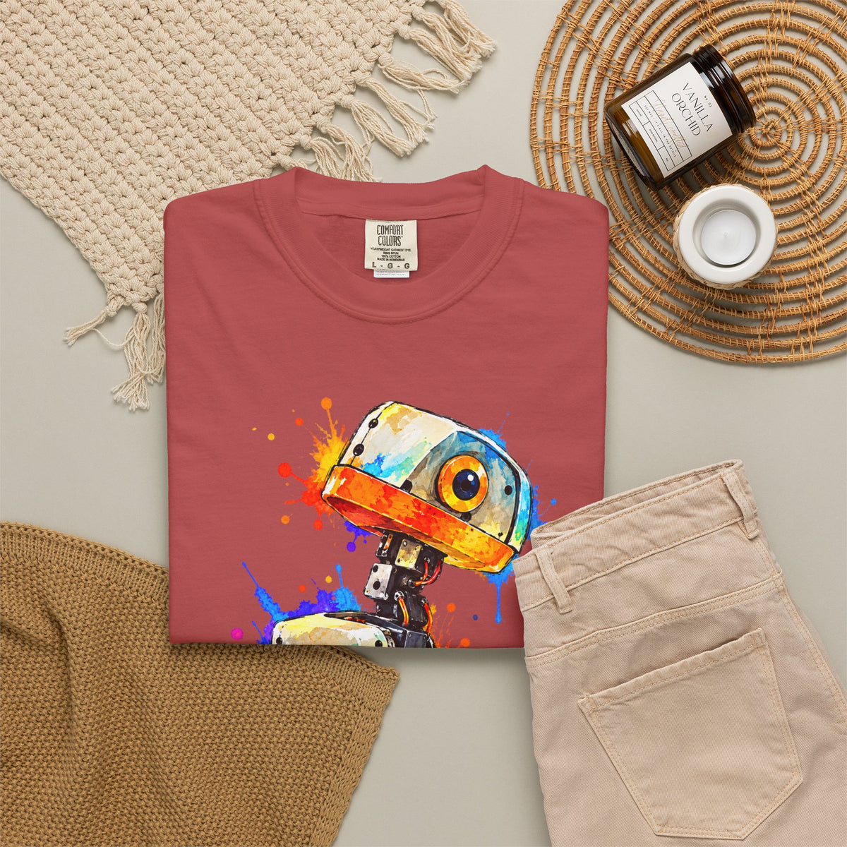 Microduck Robot Splash Art T-Shirt