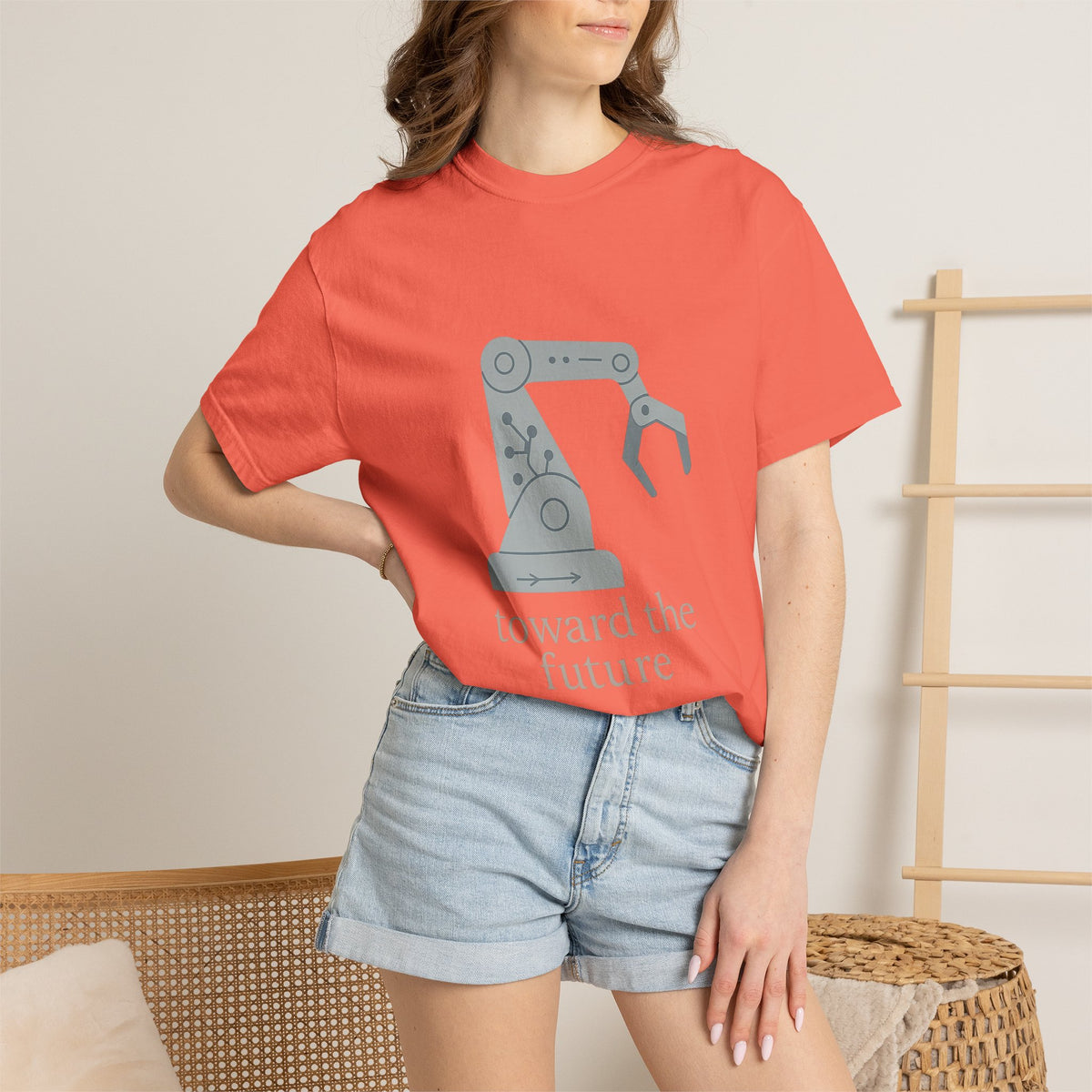 Robotics Engineer T-Shirt – Comfort Colors Garment-Dyed Tee | Minimalist Robotics Design