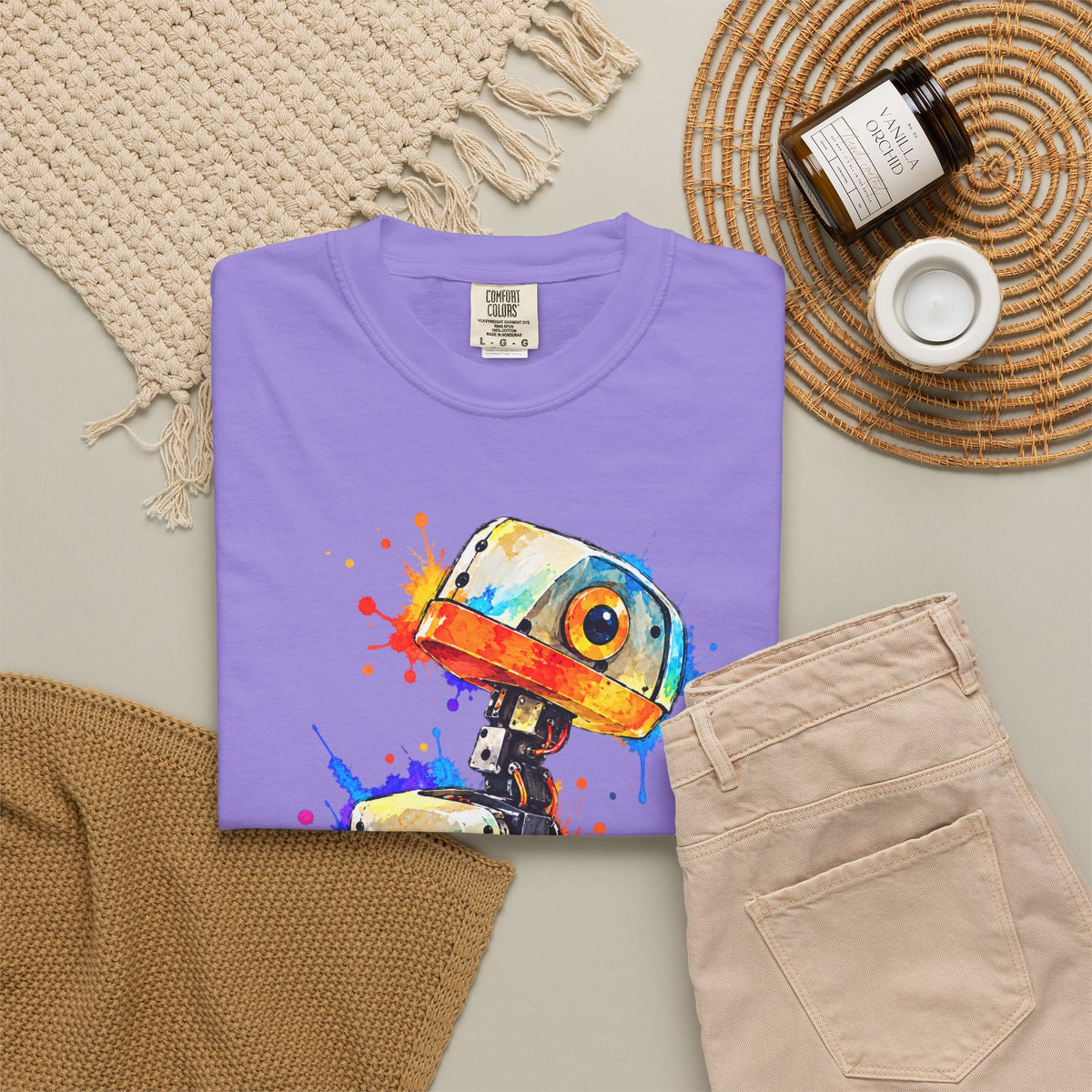 Microduck Robot Splash Art T-Shirt