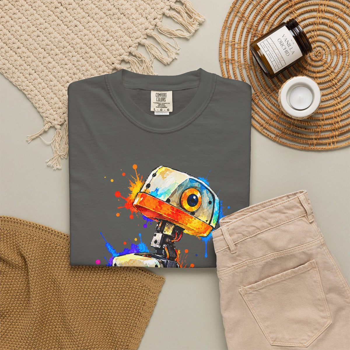 Microduck Robot Splash Art T-Shirt