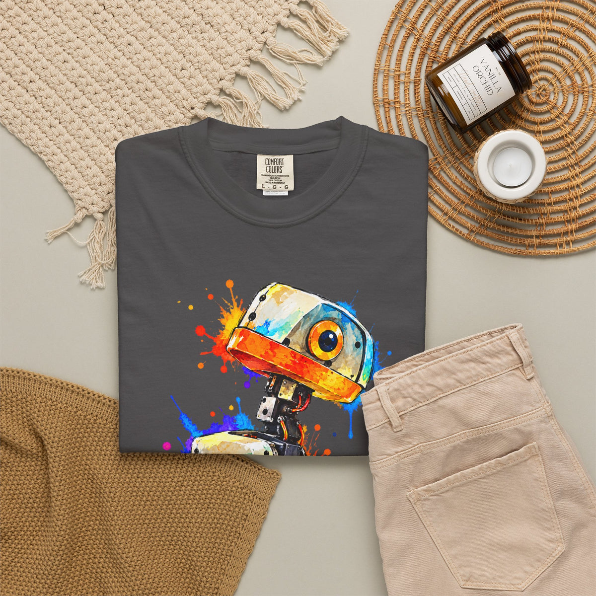 Microduck Robot Splash Art T-Shirt