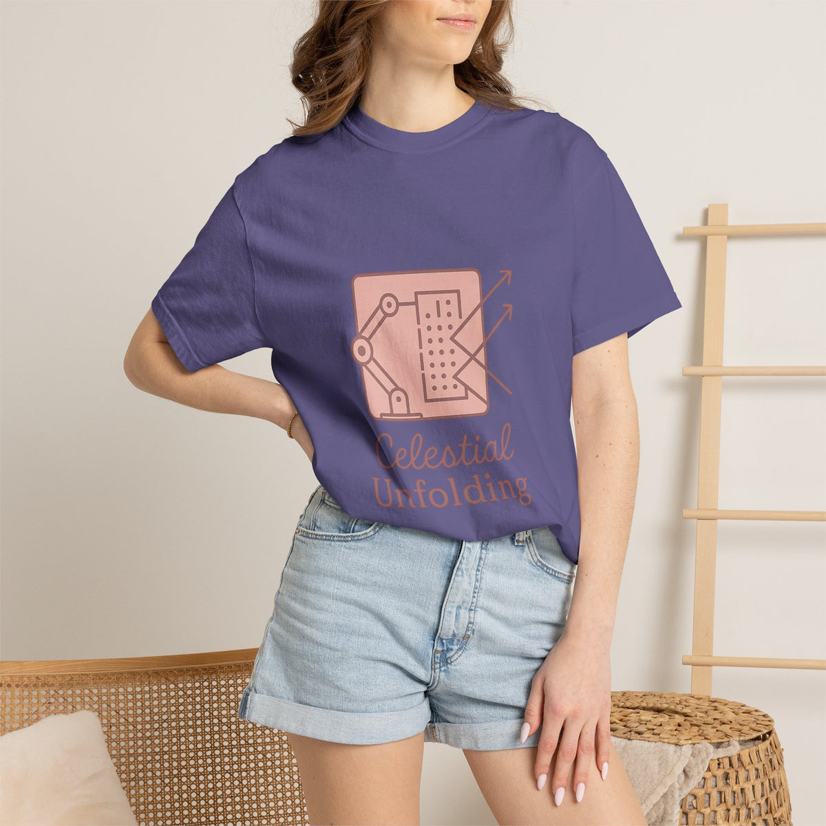 Astronomer T-Shirt – Comfort Colors Garment-Dyed Tee | Celestial Geometry Awaits