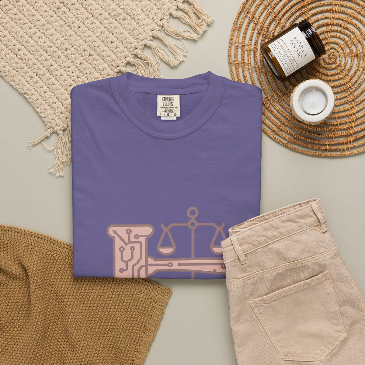 Law Student T-Shirt – Comfort Colors Garment-Dyed Tee | Minimalist Aesthetic Motivation