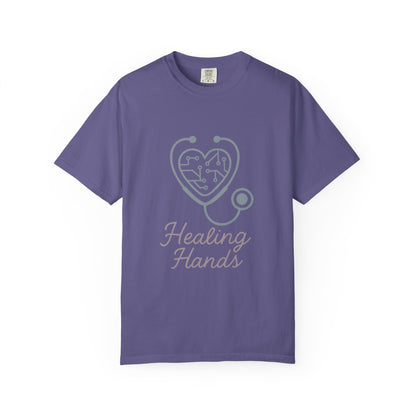 Nurse Unisex Garment-Dyed T-Shirt – Comfort Colors Garment-Dyed Tee | Caring Hero Aesthetic