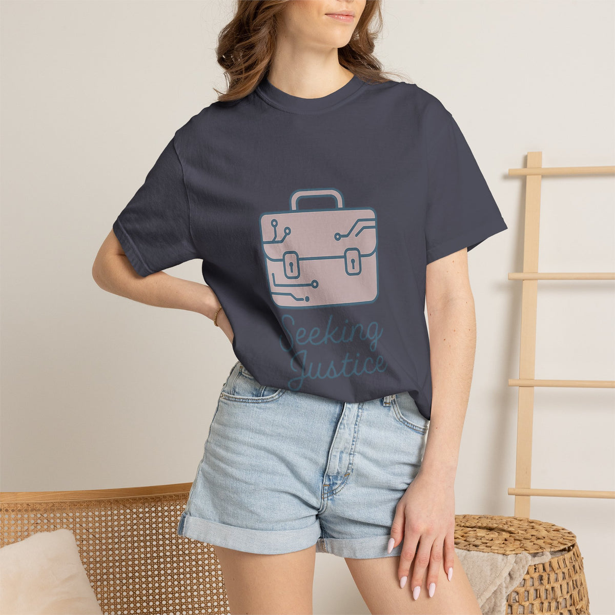 Law Student Unisex T-Shirt – Comfort Colors Garment-Dyed Tee | Minimalist Empowering Design