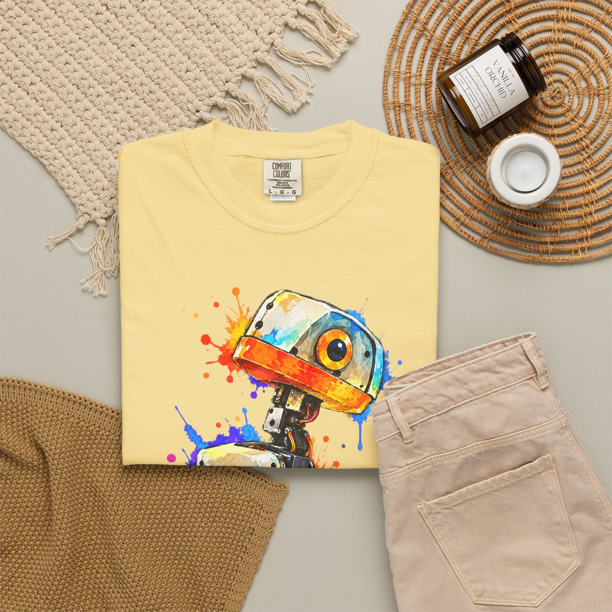 Microduck Robot Splash Art T-Shirt