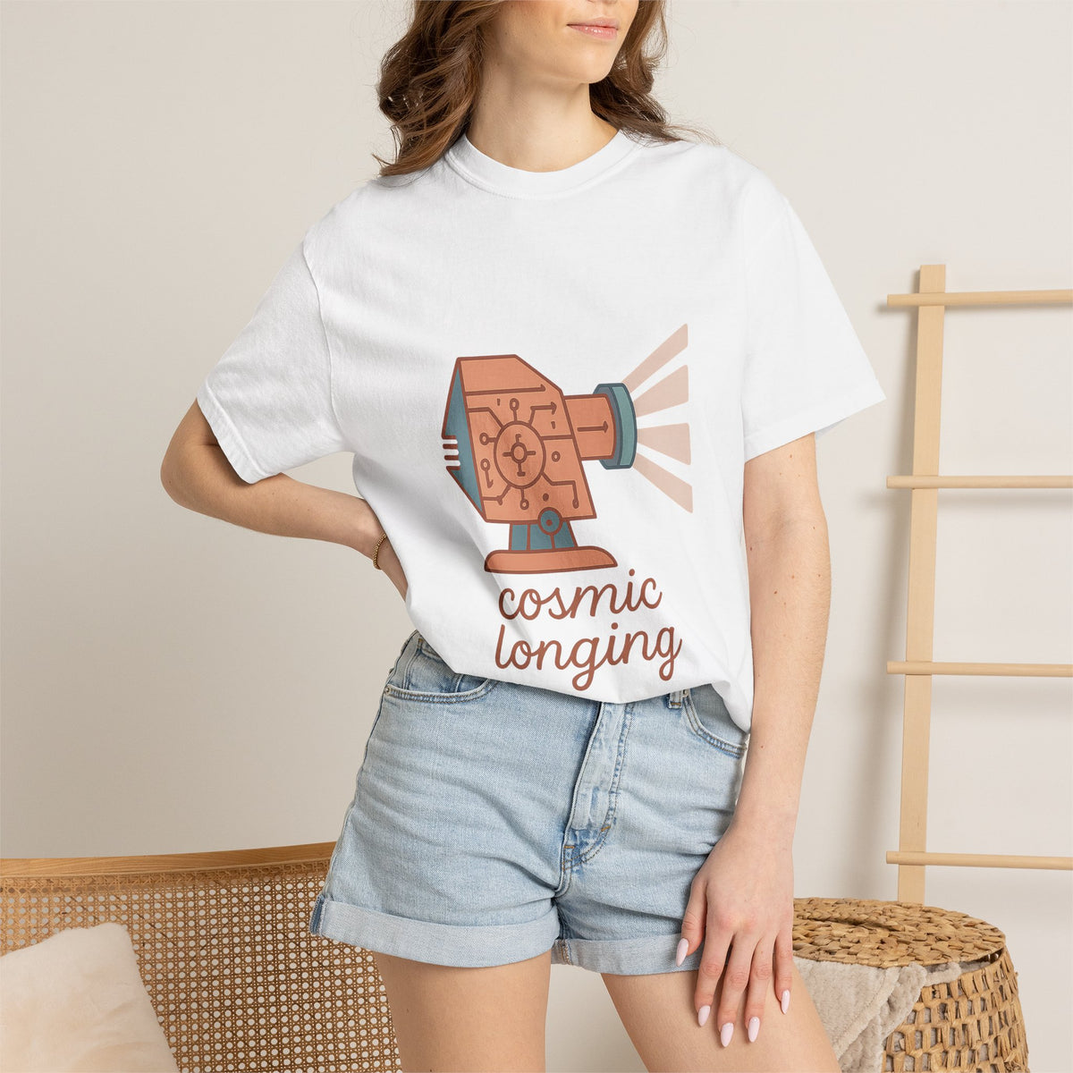 Astronomer T-Shirt – Comfort Colors Garment-Dyed Tee | Minimalist Cosmic Aesthetic