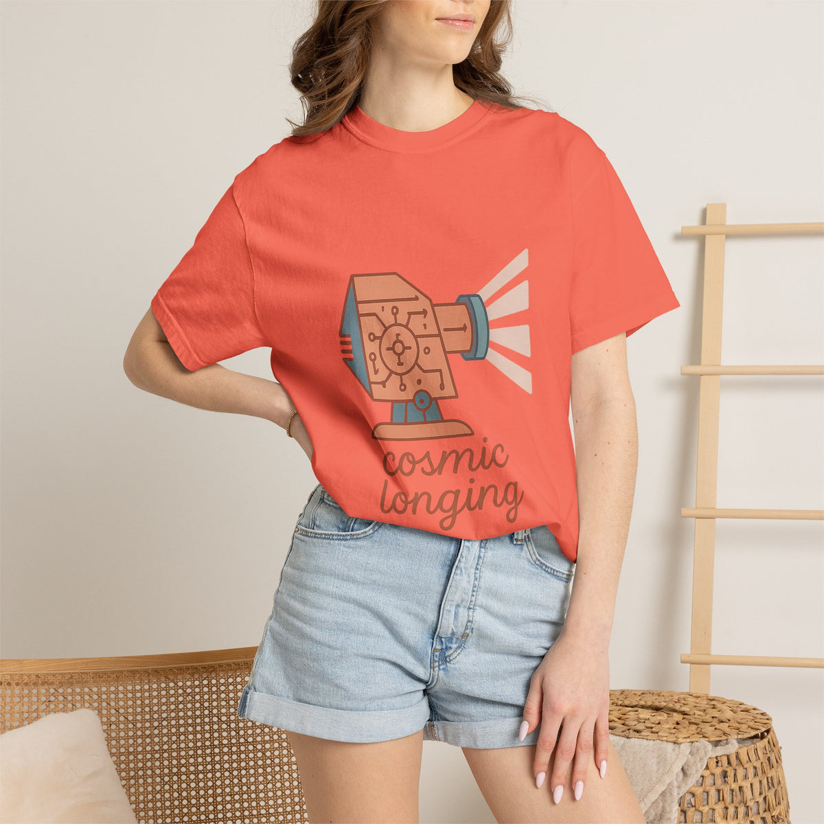 Astronomer T-Shirt – Comfort Colors Garment-Dyed Tee | Minimalist Cosmic Aesthetic