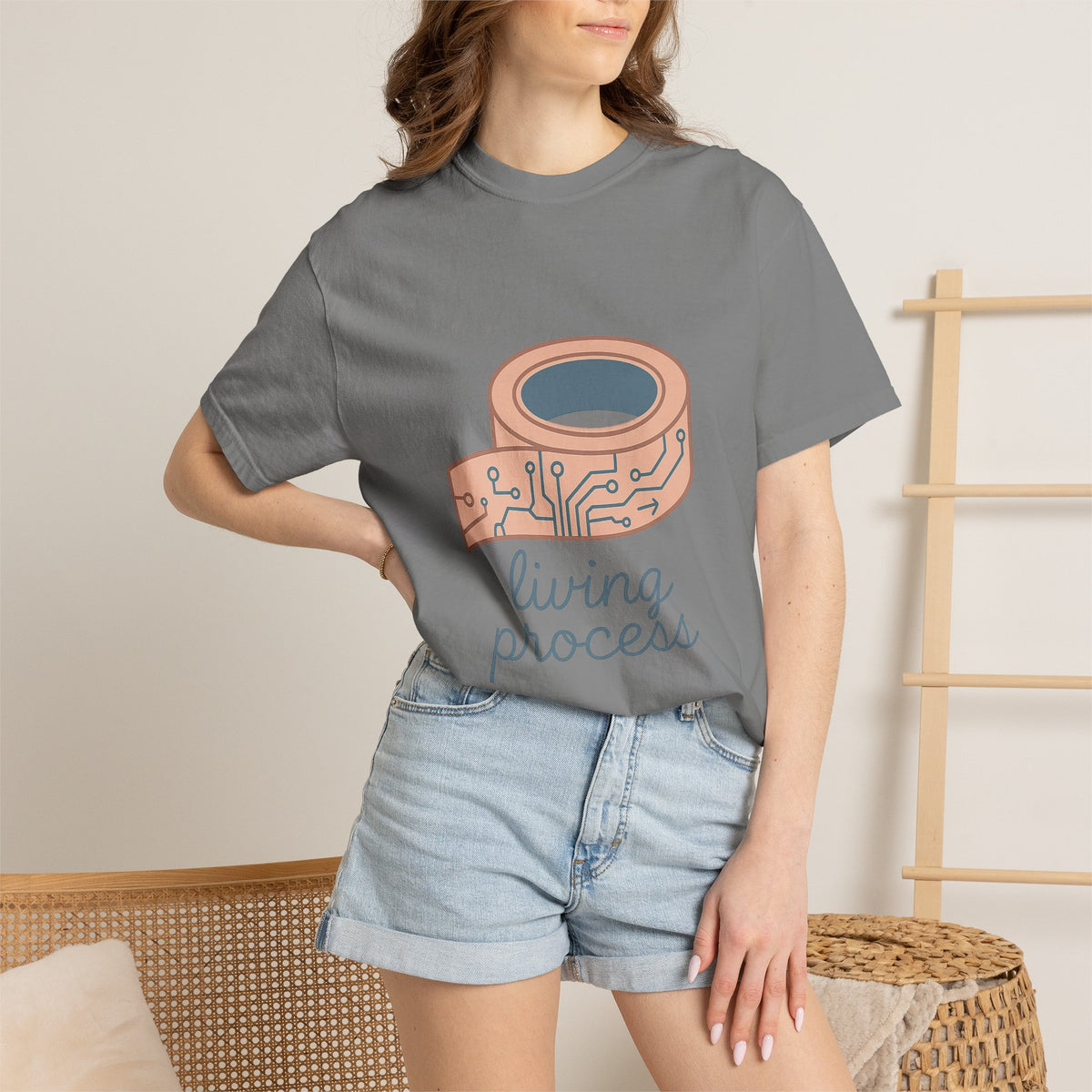 Lab Technician T-Shirt – Comfort Colors Garment-Dyed Tee | Minimalist Science Aesthetic