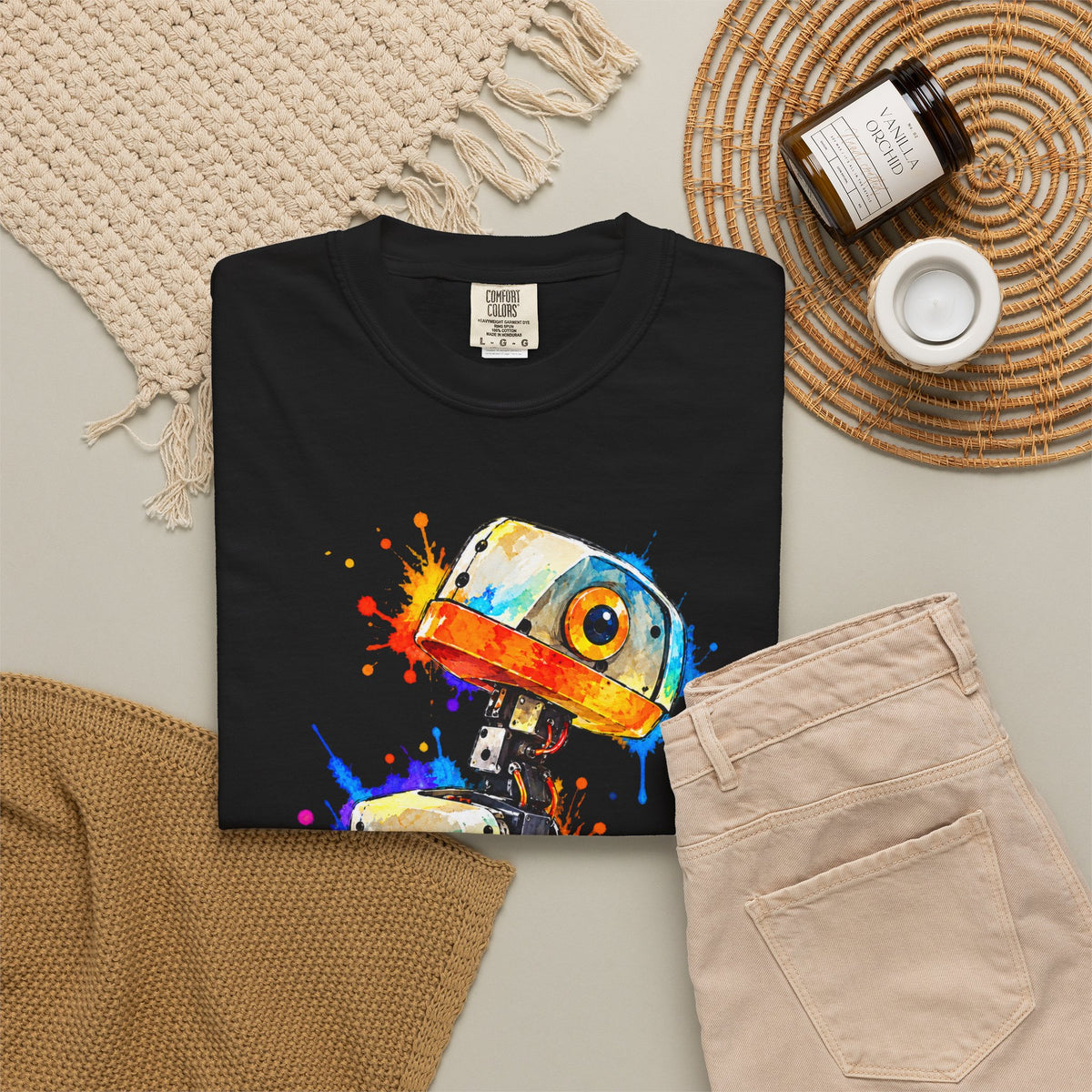 Microduck Robot Splash Art T-Shirt