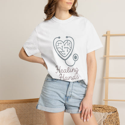 Nurse Unisex Garment-Dyed T-Shirt – Comfort Colors Garment-Dyed Tee | Caring Hero Aesthetic