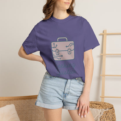 Law Student Unisex T-Shirt – Comfort Colors Garment-Dyed Tee | Minimalist Empowering Design