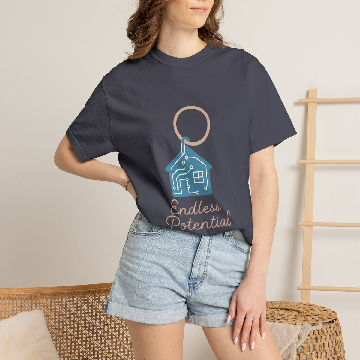 Real Estate Agent T-Shirt – Comfort Colors Garment-Dyed Tee | Minimalist Aesthetic, Professional Mood