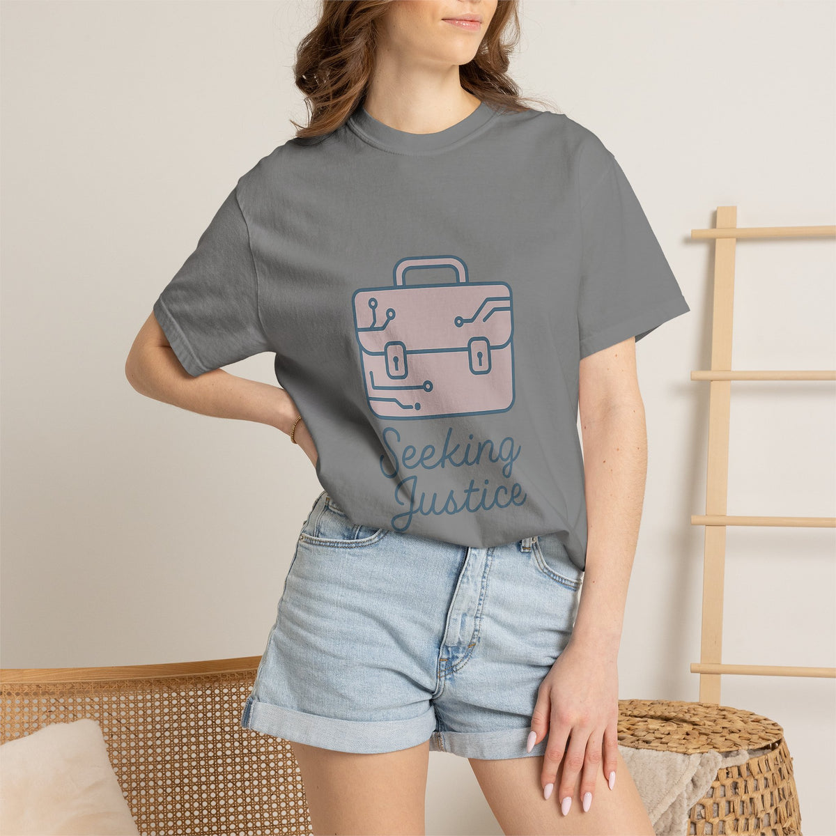 Law Student Unisex T-Shirt – Comfort Colors Garment-Dyed Tee | Minimalist Empowering Design