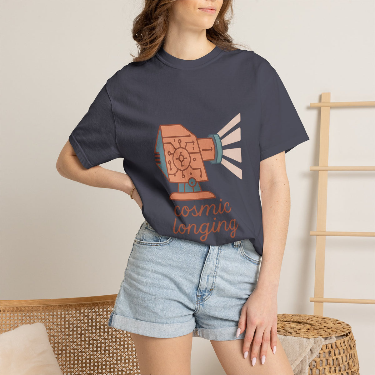 Astronomer T-Shirt – Comfort Colors Garment-Dyed Tee | Minimalist Cosmic Aesthetic