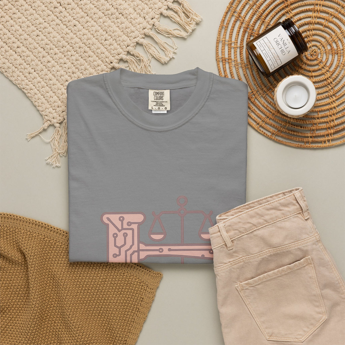 Law Student T-Shirt – Comfort Colors Garment-Dyed Tee | Minimalist Aesthetic Motivation
