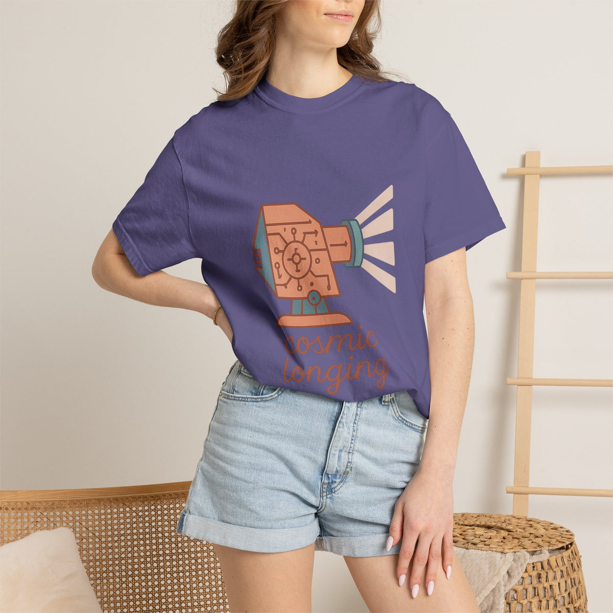 Astronomer T-Shirt – Comfort Colors Garment-Dyed Tee | Minimalist Cosmic Aesthetic