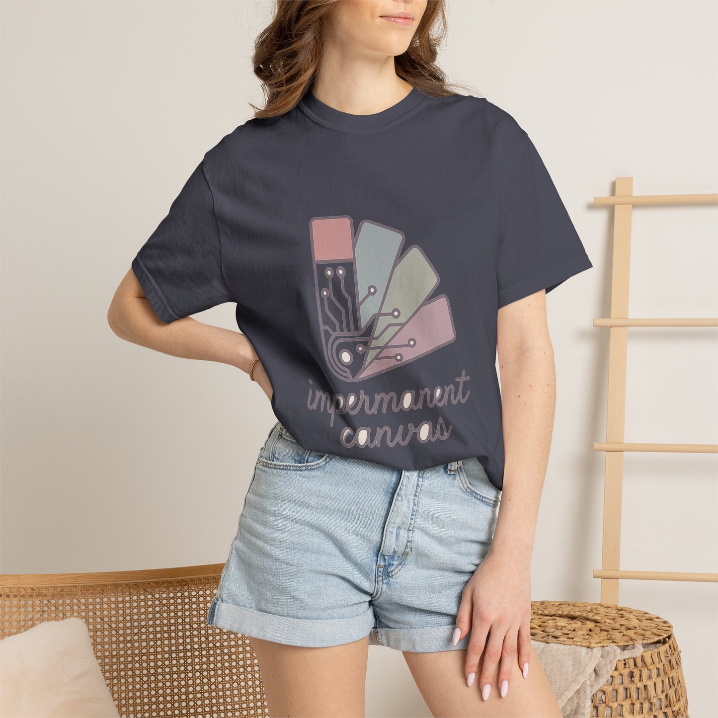Graphic Designer T-Shirt – Vintage-Wash Comfort Garment-Dyed Tee for Men & Women | Graphic Designer Gift